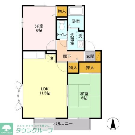 レジデンス大宮の物件間取画像